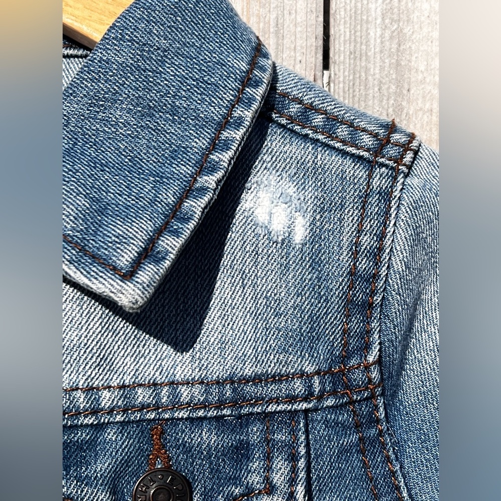 EPIC Threads distressed Cotton Denim Jacket for Girls - Picture 4 of 10
